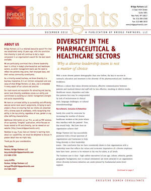 Diversity in the Pharmaceutical & Healthcare Sectors