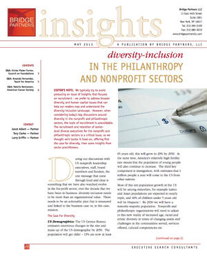 Diversity-Inclusion in the Philanthropy & Nonprofit Sectors